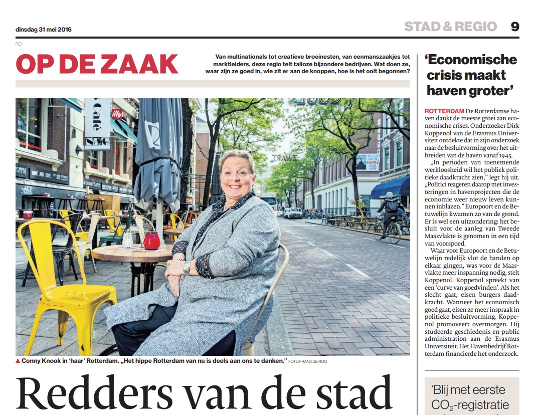 AD Stad en Regio Artikel Redders van de Stad Horecamakelaardij Knook en Verbaas