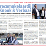 Artikel Bedrijven in t Vizier Horecamakelaardij Knook en Verbaas