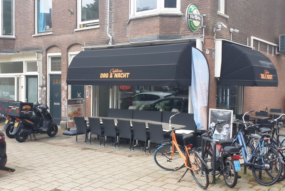 TURN KEY!! Restaurant / Cafetaria Dag & Nacht gevestigd aan de Frederik Hendrikstraat 1 te Delft