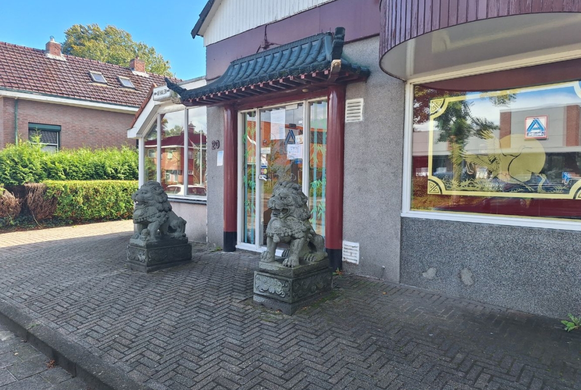 Horeca vastgoed – Chinees Indisch Restaurant Peking – Wilhelminastraat 20 te Vlagtwedde – In verhuurde staat