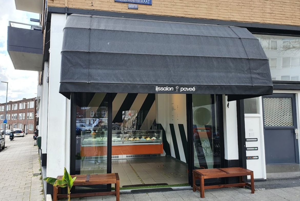 IJssalon “Pavee”, gevestigd in een mooi hoekpand aan de Katendrechtse Lagedijk 1 te Rotterdam en met zeer aantrekkelijke huur!! Nu ter overname
