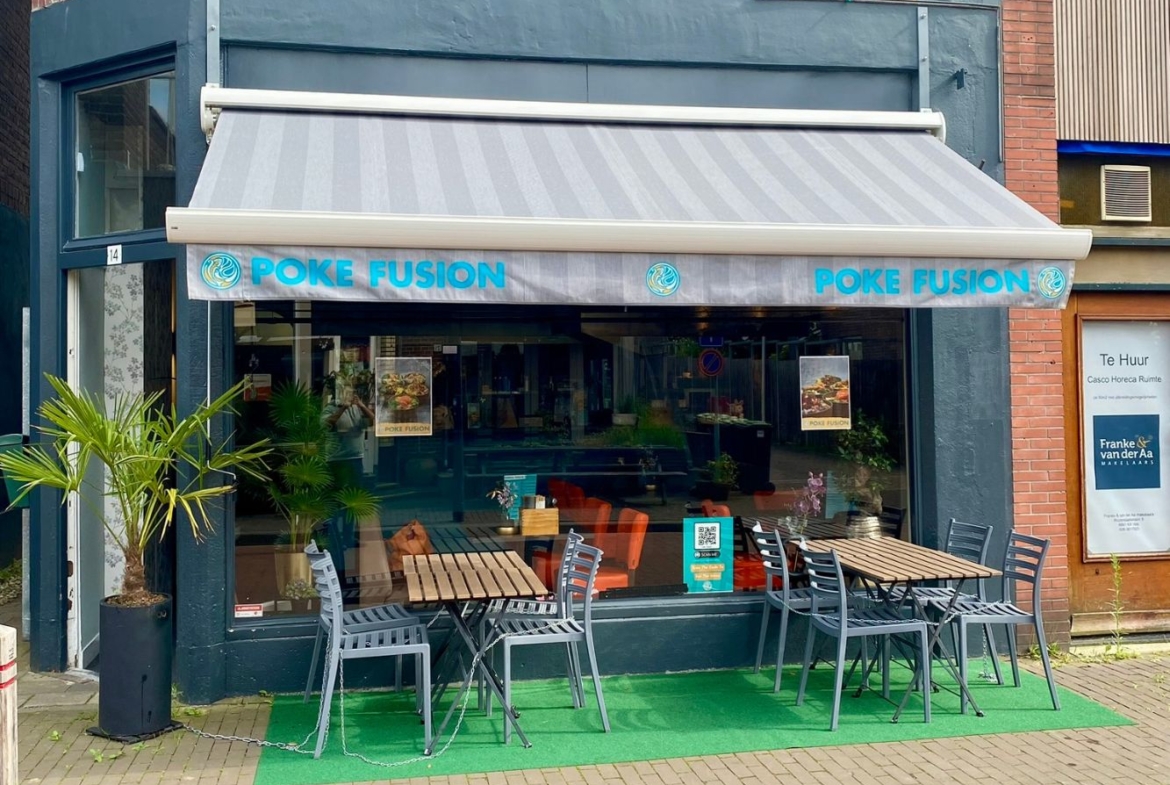 Ter overname – Goedlopend afhaal- en bezorgrestaurant Poke Fusion met klein terras te Velp