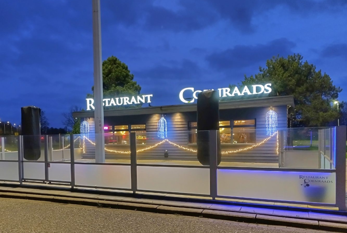 Restaurant Coenraads op de grens Nederland en België in Essen